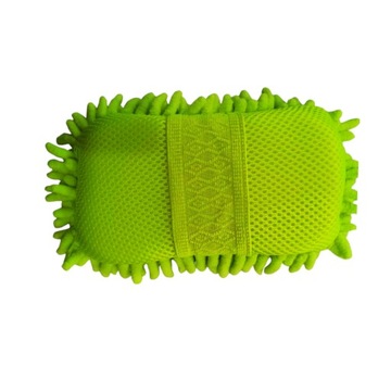 ГУБКА ДЛЯ МОЙКИ АВТОМОБИЛЯ 2В1 СЕТКА ИЗ МИКРОФИБРЫ