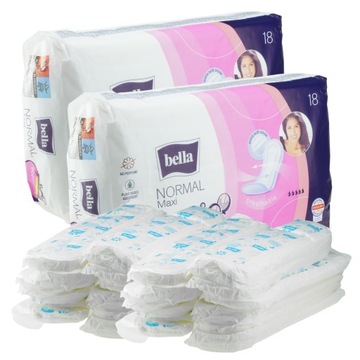 PODPASKI BELLA NORMAL MAXI GRUBE 36SZT ZAPAS