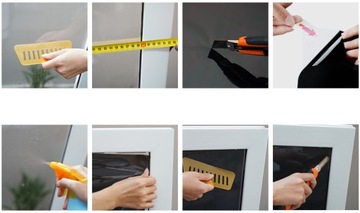 Черная оконная пленка для защиты конфиденциальности от УФ-излучения 90x200см