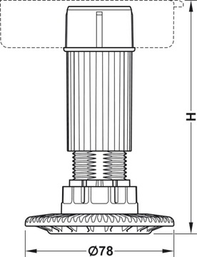 Лапка Axilo от Hafele + головка H 100