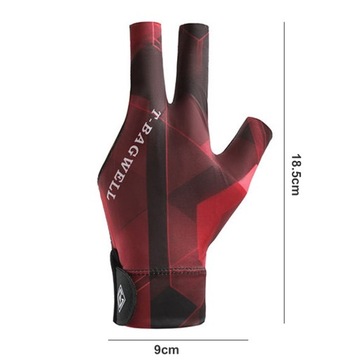 1 шт. Левая бильярдная перчатка, быстросохнущая и дышащая.