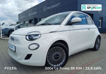 Fiat 500 II 3+1 Electric 23kWh 95KM 2023 Fiat 500 186 500e La Prima 95 KM I wl. GWARANCJA FV23 Elektryczny