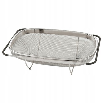 IKEA IDEALISK Durszlak na zlew, stal, 34x23 cm