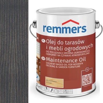 PFLEGE-OL OLEJ DO TARASÓW REMMERS 5 L ANTRACYTOWY