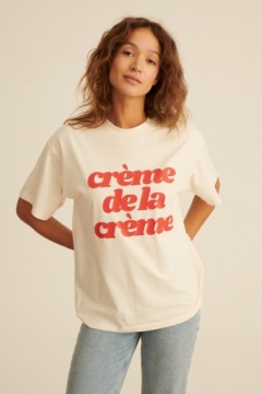CREME DE LA CREME Она - воскресная футболка р. М.