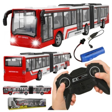 Autobus Dálkově ovládaný Rc na dálkové ovládání Kloubový na Akumulátor Led světla