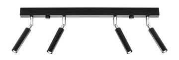 Lampa Sufitowa Nowoczesna Plafon EYETECH 4 Czarny