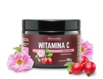 WITAMINA C DZIKA RÓŻA PROSZEK 300G SKOCZYLAS