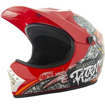 KASK CROSSOWY DZIECIĘCY ENDURO QUAD BMX ATV CROSS M