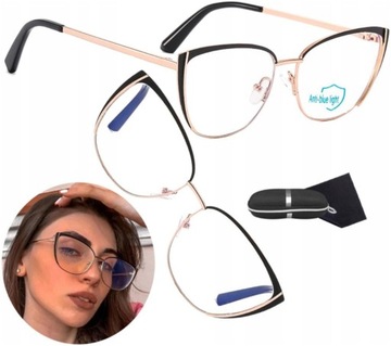 KOCIE Okulary do komputera CAT Blue z filtrem Oprawki Eye Light zerówki