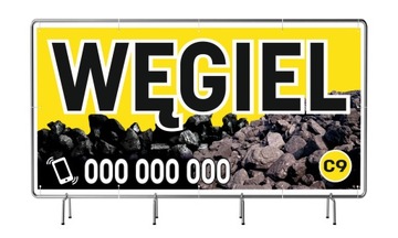 BANER REKLAMOWY 2x1m Węgiel