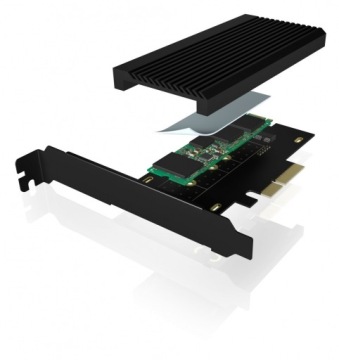 ICYBOX PCI карта для M.2 NVMe SSD IB-PCI208-HS с радиатором