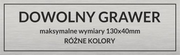 Grawerowana tabliczka z dedykacją dowolny tekst na prezent GRAWER 13x4cm
