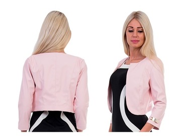 MARYNARKA TOP MODEL BOLERKO ŻAKIET EKO SKÓRA Rozm.50