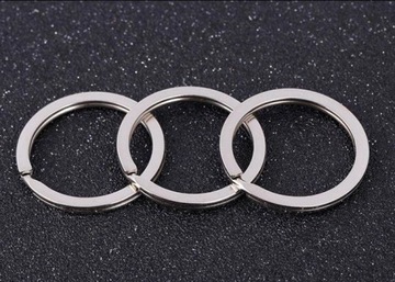 Płaskie Kółeczko do Kluczy Kółko Sprężynowe do Breloka 25mm x 10 sztuk