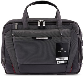 Torba na laptopa biznesowa 17,3 teczka na ramię duża pojemna torba ZAGATTO