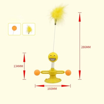 Cat Windmill Toy Funny Rotatable Toys Kitten Puzzle Training Alleviate