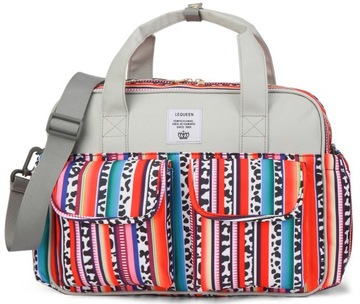 LEQUEEN TORBA ORGANIZER DO WÓZKA DLA MAMY TATY PASKI WZORY