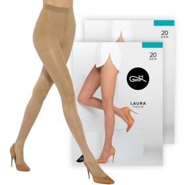 Rajstopy Gatta Laura 20 den lycra 2-S visone