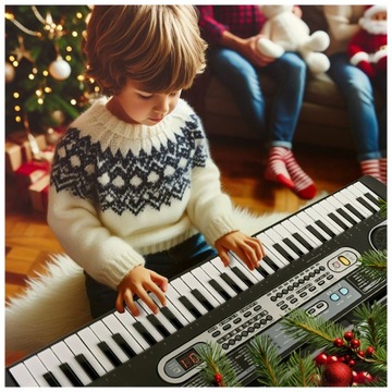 НАБОР КЛАВИАТУРЫ ОРГАН ПИАНО ДЛЯ ОБУЧЕНИЯ 61КЛ ДЛЯ ДЕТЕЙ МИКРОФОН + ПОДСТАВКА