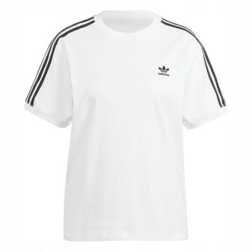 T-Shirt koszulka damska adidas 3-Stripes IR8051 Biały Regular Fit