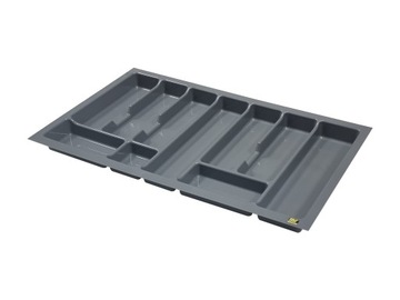 Wkład organizer na sztućce do szuflady BLUM 80 / 45cm 716x425 METALIK