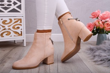 БОТИНКИ ЖЕНСКИЕ, КЛАССИЧЕСКИЕ ЗАМШЕВЫЕ ТУФЛИ НА КАБЛУКЕ