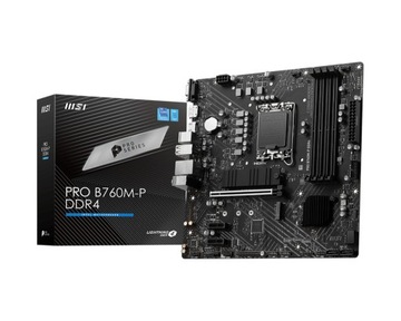 Płyta LGA1700 MSI PRO B760M-P DDR4 (12gen 13gen)