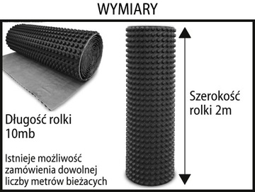 Folia 20 do dachów zielonych z geowłókniną AJJ 1m2