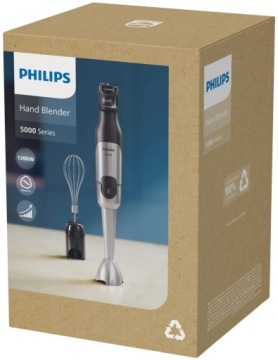 Ручной блендер Philips Series 5000 HR2682/00, 1200 Вт, стальной светодиодный индикатор