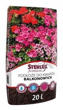 Ziemia do kwiatów balkonowych Sterlux Premium 20L