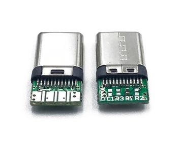 Разъем USB типа C. Разъем USB C 3.1, белый.