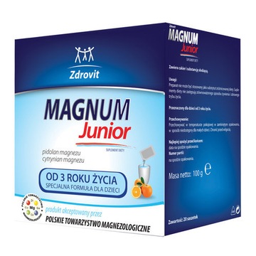 Zdrovit Magnum Junior dla dzieci od 3 lat 20 sasz