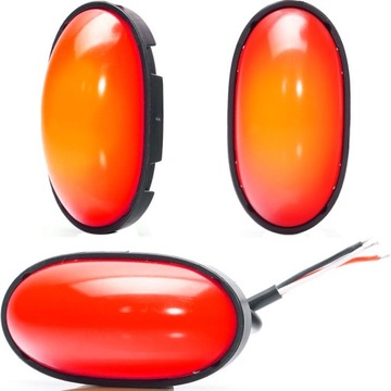 LAMPA OBRYSOWA TYLNA LED CZERWONA NEON ODBLASK WAŚ