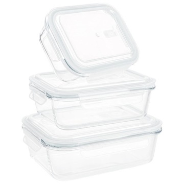 Контейнеры стеклянные пищевые, стакан для хранения с крышкой, 6 шт.