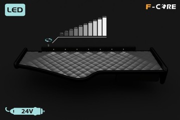 Полка в кокпите TIR SCANIA R 05-10 двойная экокожа