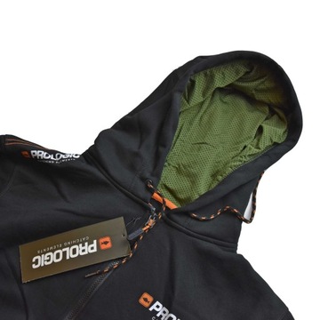 ЧЕРНАЯ толстовка с капюшоном на молнии Prologic EDEN, размер «XL»