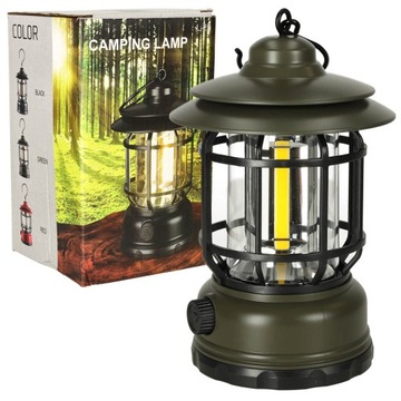 Lampa ogrodowa solarna kempingowa na biwak piknik akumulatorowa USB