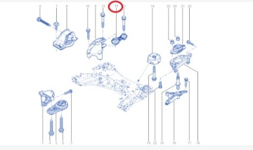 ПОДУШКА ДВИГАТЕЛЯ RENAULT 8200103263 8200264322