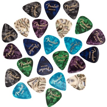 Zestaw kostek Fender 351 Celluloid MIX PACK 24