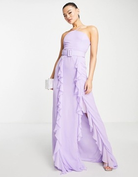 TRENDYOL __MI3 SUKIENKA MAXI FALBANA PASEK __XS