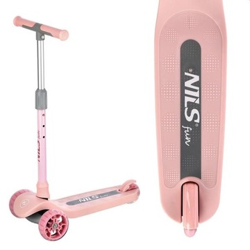 СКЛАДНОЙ ДЕТСКИЙ САМОКАТ СО СВЕТЯЩИМИСЯ СВЕТОДИОДНЫМИ КОЛЕСАМИ