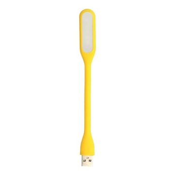 Lampka Mini LED Silikonowa USB Żółta