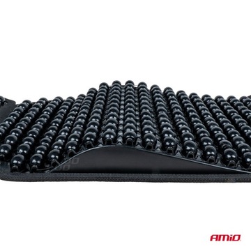 Коврик для сиденья с бисером, спинкой и подголовником AMIO-0