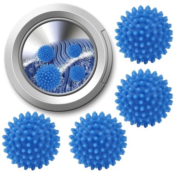 KULE DO PRANIA PRALKI PIORĄCE PIŁKI ZMIĘKCZAJĄCE Suszenia KŁACZKI KULKI 4sz