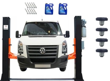 PODNOŚNIK DWUKOLUMNOWY WARSZTATOWY DO BUSÓW 5,5T AUTOMAT + OLEJ TM-GROUP
