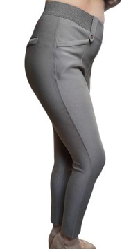Spodnie leginsy damskie wygodne bawełniane klasyczne rozmiar L/XL BRĄZ