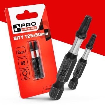 Bit Udarowy Bity Udarowe TX25 50mm | Końcówka Udarowa Do Wkrętarki 2 szt.