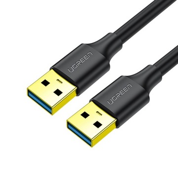 Kabel przewód USB - USB 3.2 3m czarny