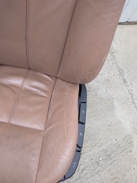 BMW E39 сиденья, диван, спинка, отделка красной кожей